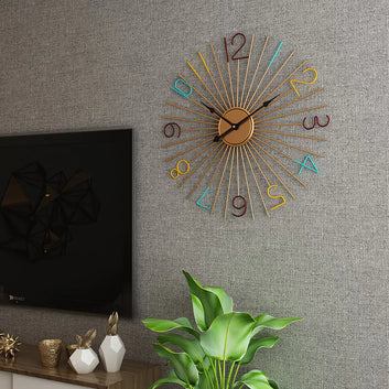 Quiet Iron Art Wall Clock