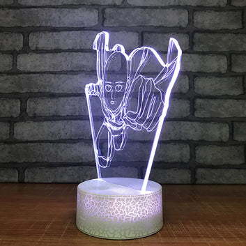 One Punch Man 3D LED Art Lamp
