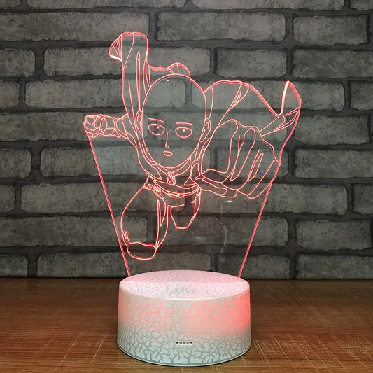 One Punch Man 3D LED Art Lamp